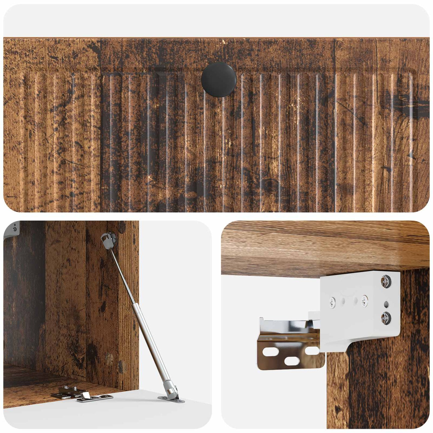 Væghængt TV-skab Gammelt træ 78,5 x 41 x 30 cm Konstrueret træ