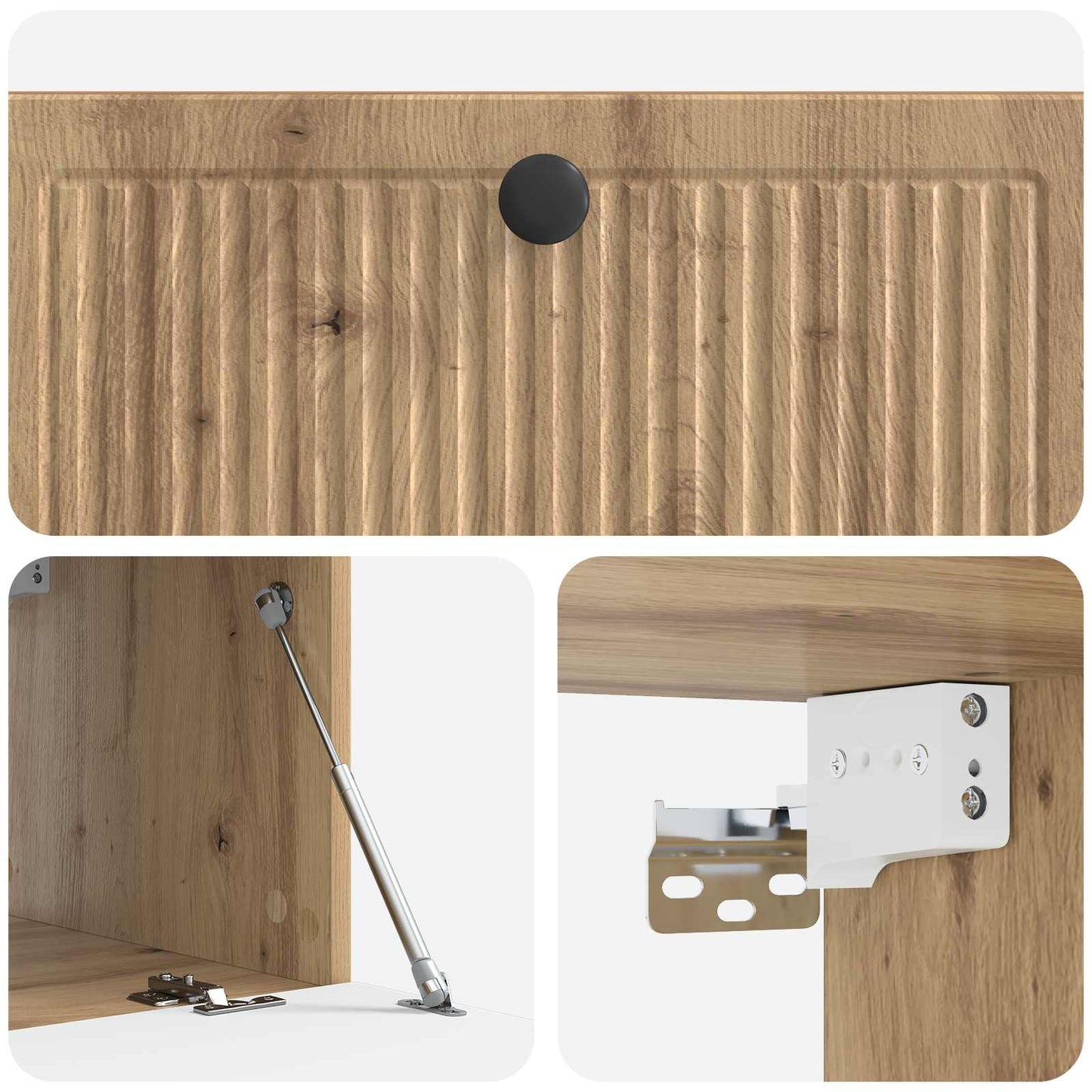 Væghængt TV-skab Artisan-eg 78,5 x 41 x 30 cm Konstrueret træ