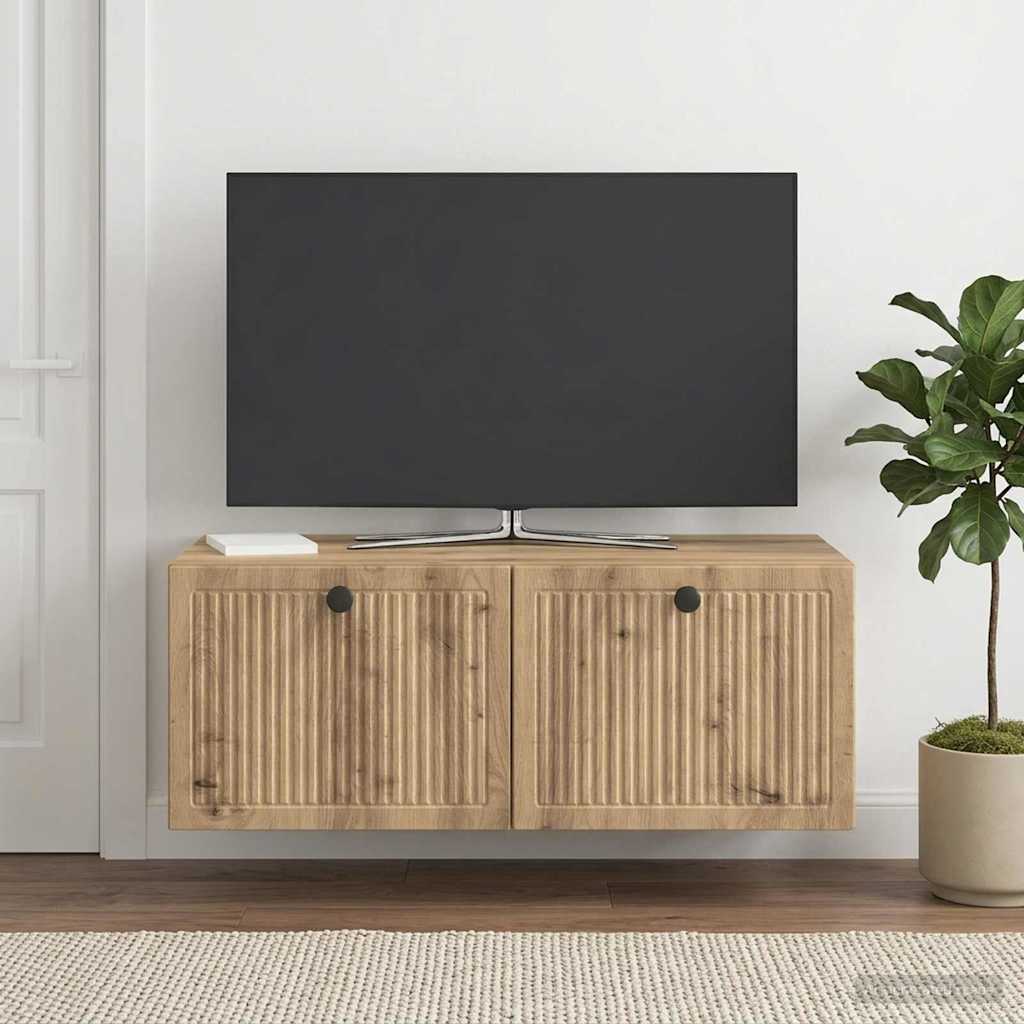 Væghængt TV-skab Artisan-eg 78,5 x 41 x 30 cm Konstrueret træ