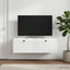 Væghængt TV-skab Hvid 98 x 41 x 30 cm Konstrueret træ