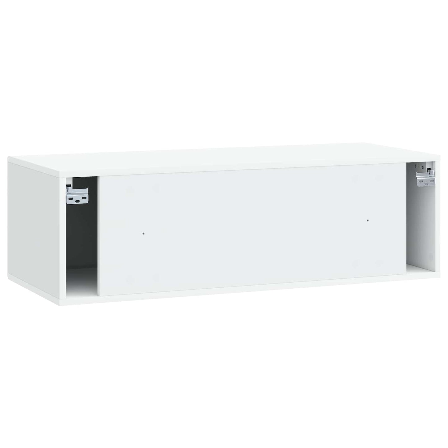 Væghængt TV-skab Hvid 98 x 41 x 30 cm Konstrueret træ