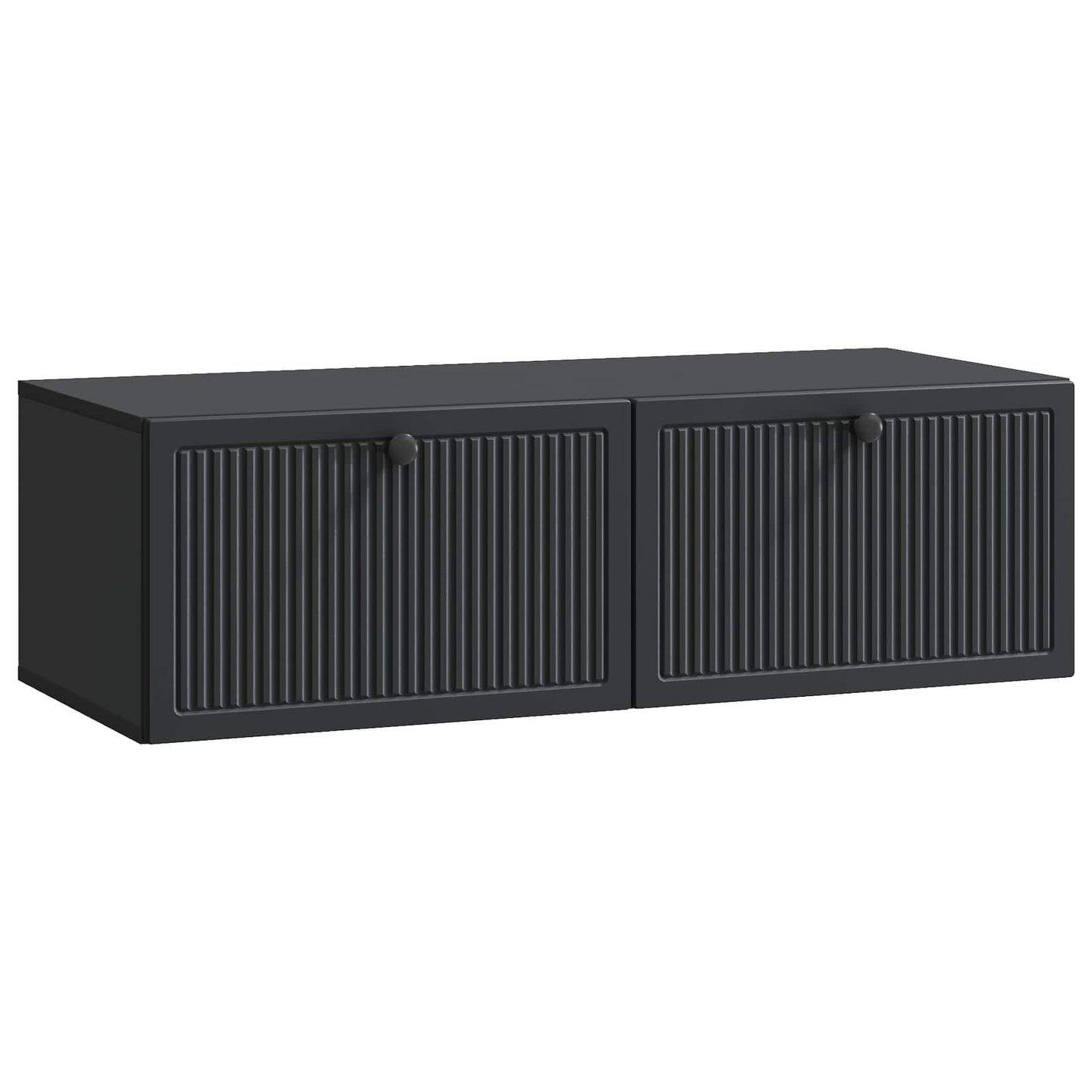 Væghængt TV-skab Sort 98 x 41 x 30 cm Konstrueret træ