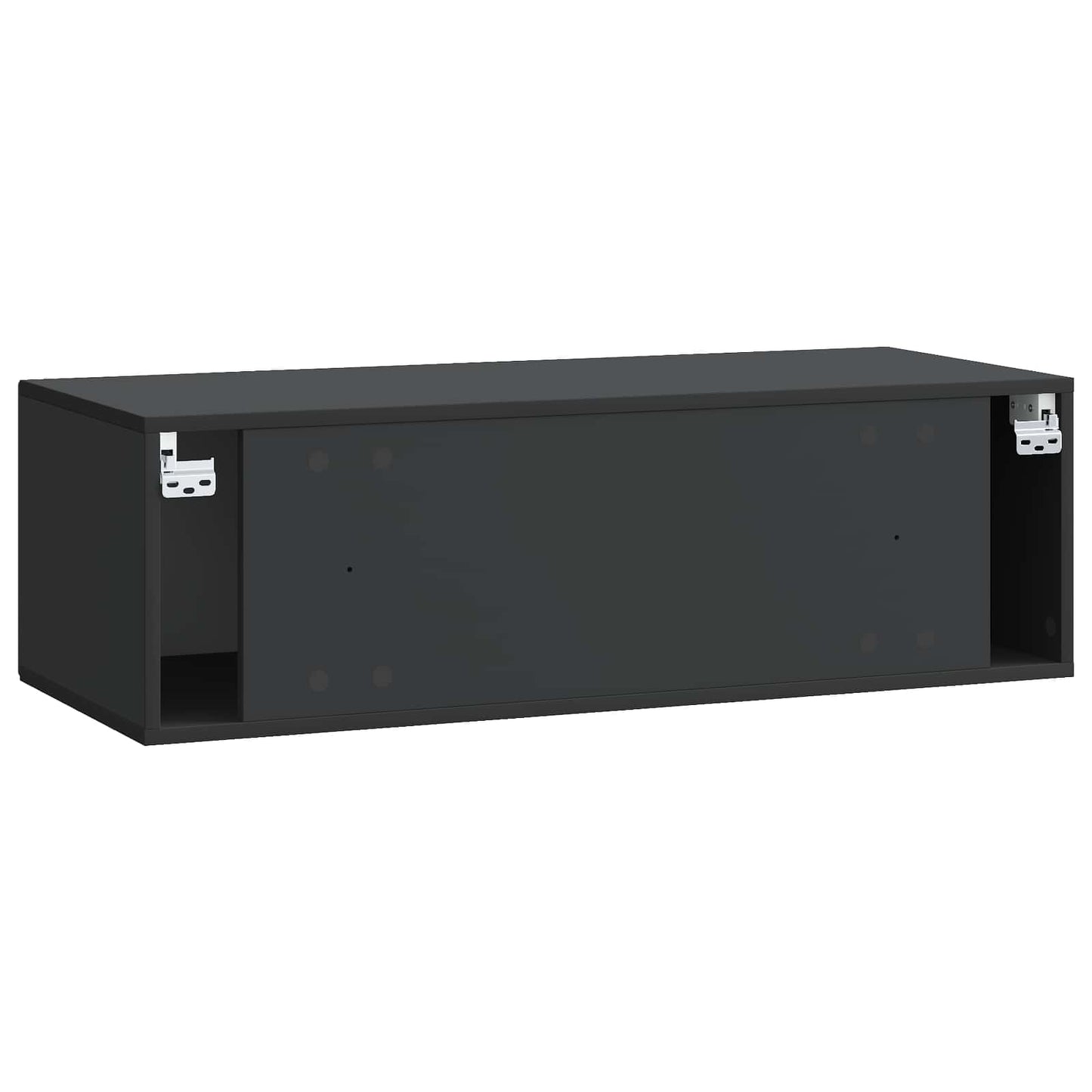 Væghængt TV-skab Sort 98 x 41 x 30 cm Konstrueret træ