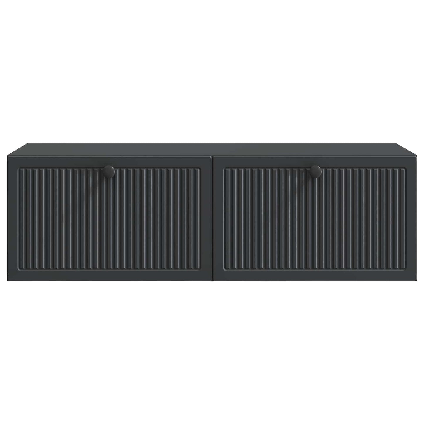 Væghængt TV-skab Sort 98 x 41 x 30 cm Konstrueret træ