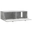 Væghængt TV-skab Betongrå 98 x 41 x 30 cm Konstrueret træ