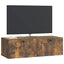 Væghængt TV-skab Røget eg 98 x 41 x 30 cm Konstrueret træ