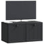 Væghængt TV-skab Sort 59,5 x 31 x 30 cm Konstrueret træ