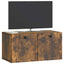 Væghængt TV-skab Røget eg 59,5 x 31 x 30 cm Konstrueret træ