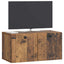 Væghængt TV-skab Gammelt træ 59,5 x 31 x 30 cm Konstrueret træ