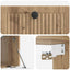 Væghængt TV-skab Artisan-eg 59,5 x 31 x 30 cm Konstrueret træ