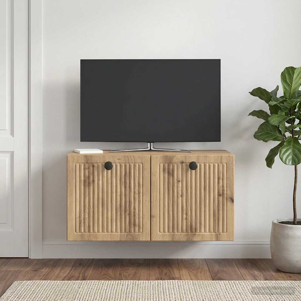 Væghængt TV-skab Artisan-eg 59,5 x 31 x 30 cm Konstrueret træ