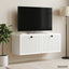 Væghængt TV-skab Hvid 78,5 x 31 x 30 cm Konstrueret træ