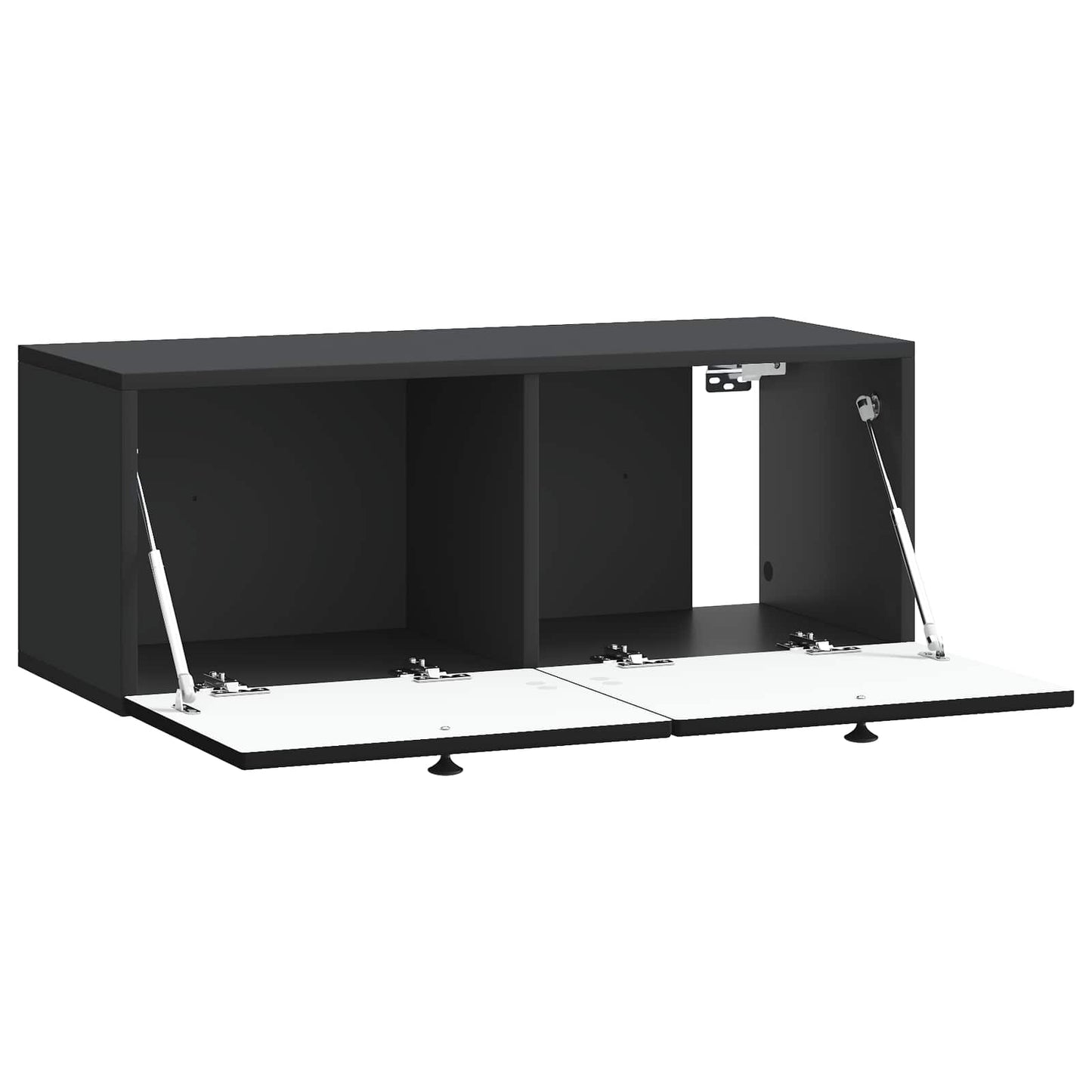 Væghængt TV-skab Sort 78,5 x 31 x 30 cm Konstrueret træ