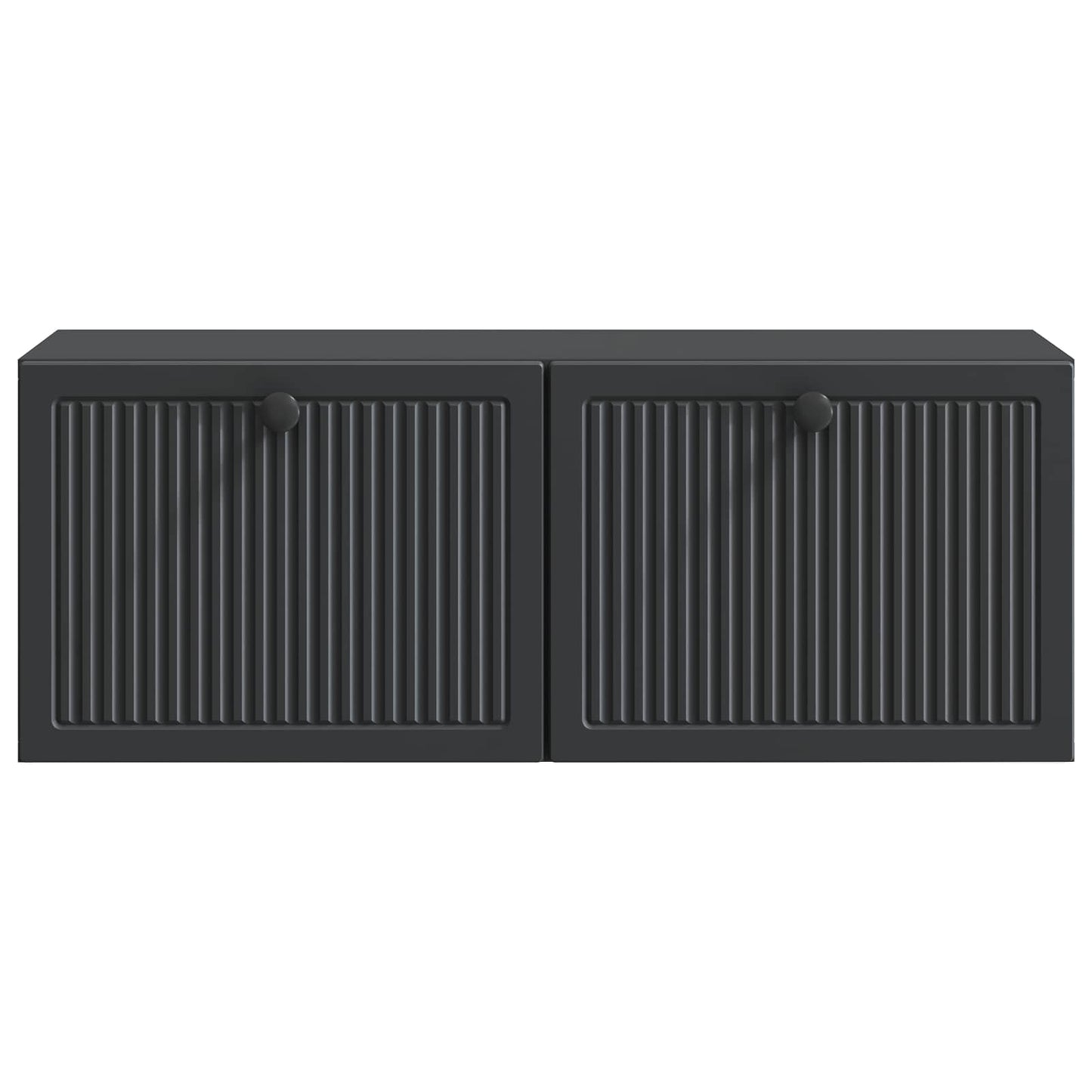Væghængt TV-skab Sort 78,5 x 31 x 30 cm Konstrueret træ