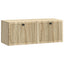 Væghængt TV-skab Sonoma-eg 78,5 x 31 x 30 cm Konstrueret træ