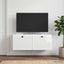 Væghængt TV-skab Vægmonteret Hvid højglans 78,5 x 31 x 30 cm