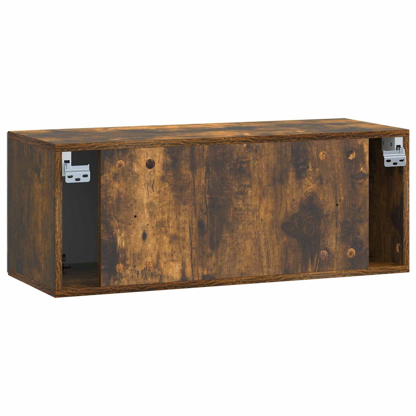 Væghængt TV-skab Røget eg 78,5 x 31 x 30 cm Konstrueret træ