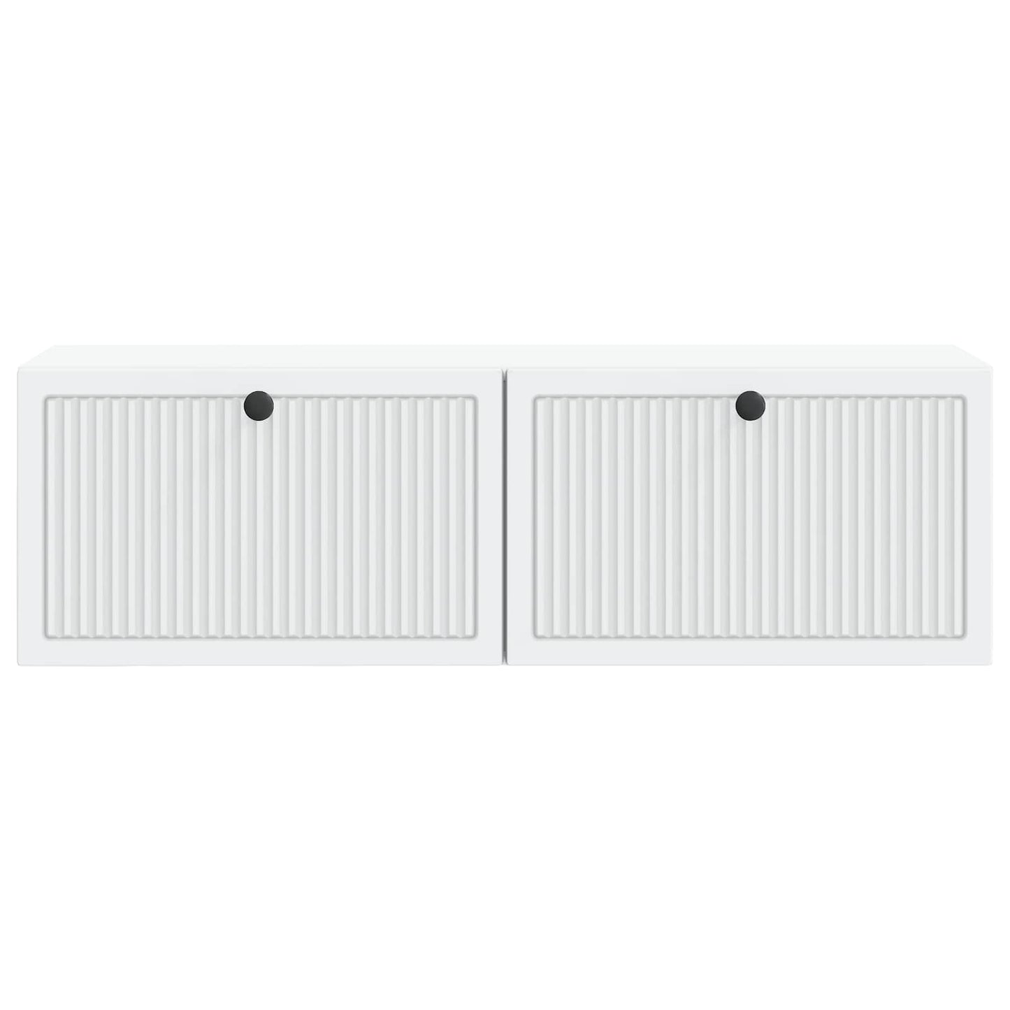 Væghængt TV-skab Hvid 98 x 31 x 30 cm Konstrueret træ