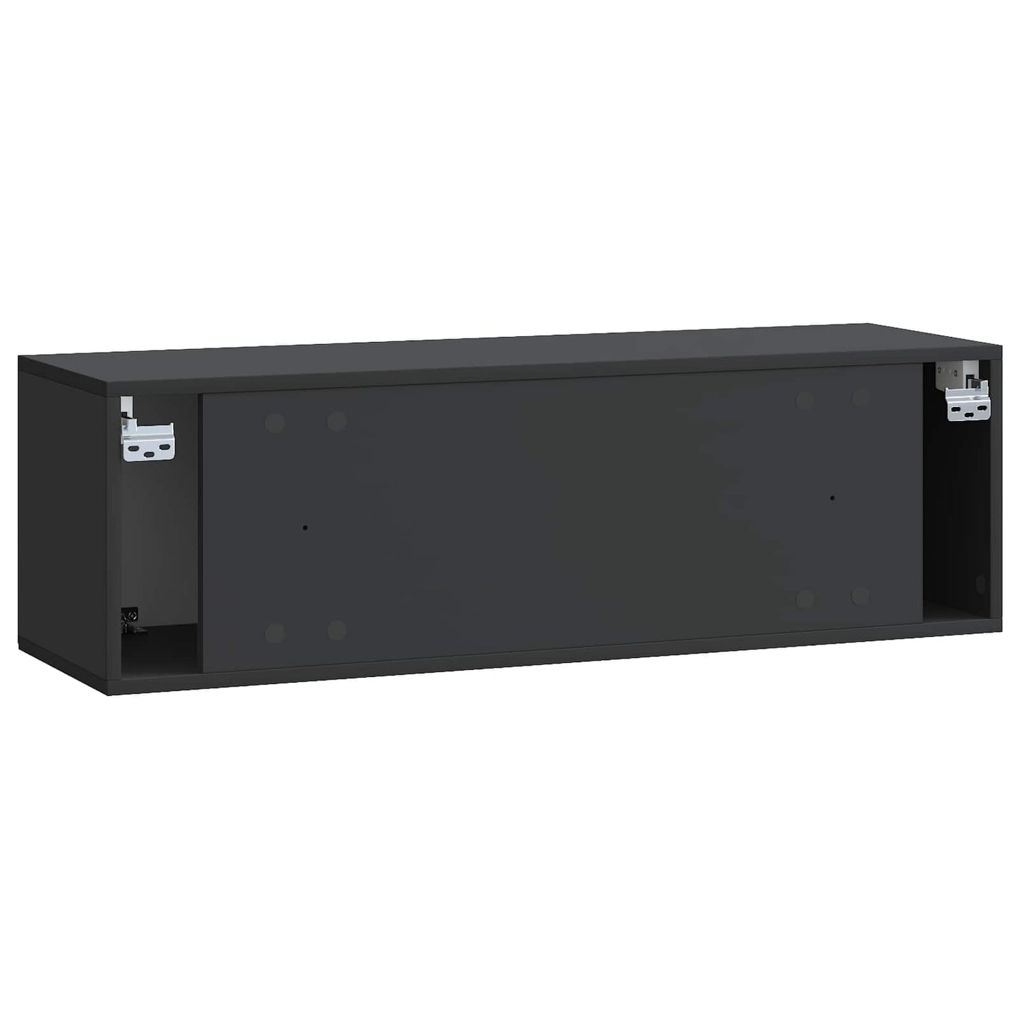 Væghængt TV-skab Sort 98 x 31 x 30 cm Konstrueret træ