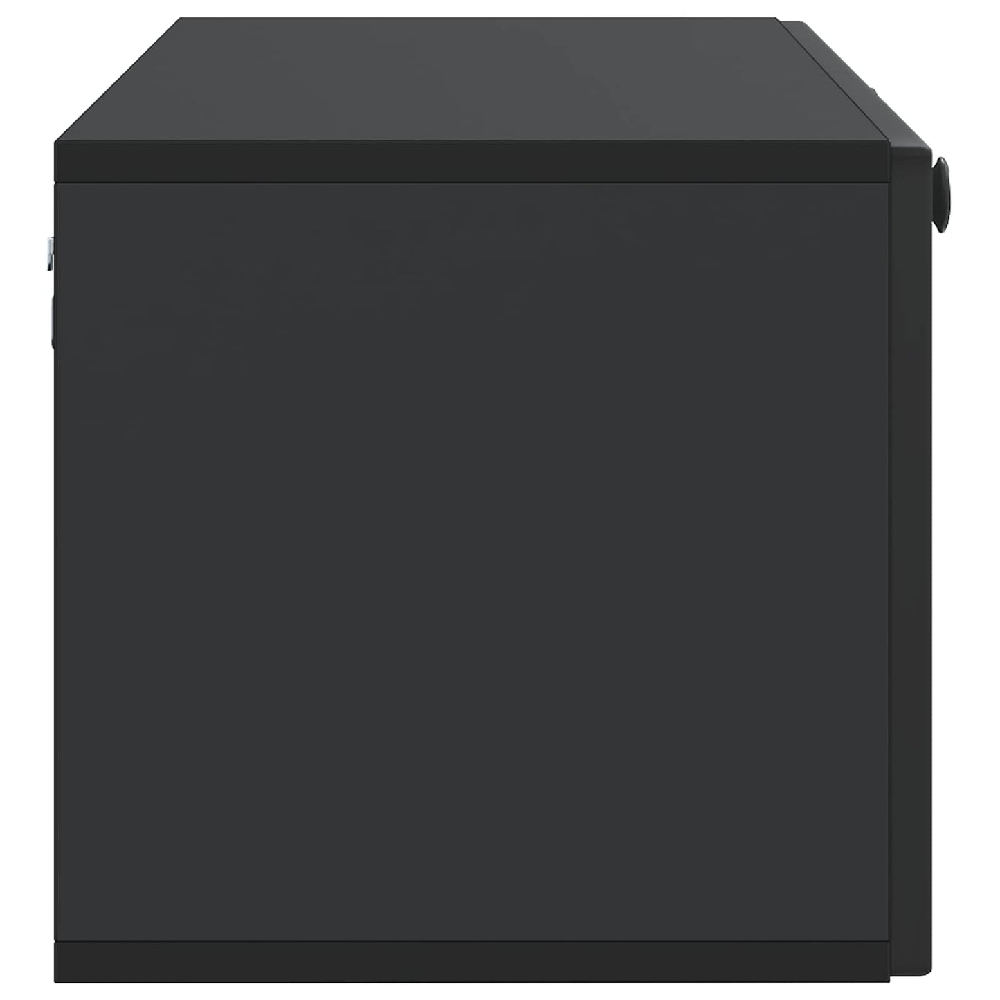 Væghængt TV-skab Sort 98 x 31 x 30 cm Konstrueret træ