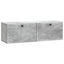 Væghængt TV-skab Betongrå 98 x 31 x 30 cm Konstrueret træ