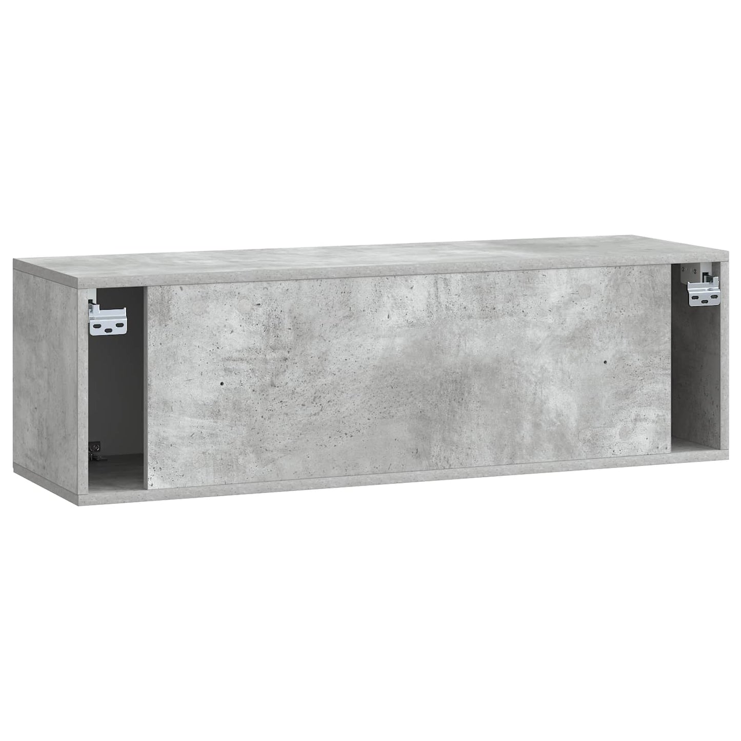 Væghængt TV-skab Betongrå 98 x 31 x 30 cm Konstrueret træ
