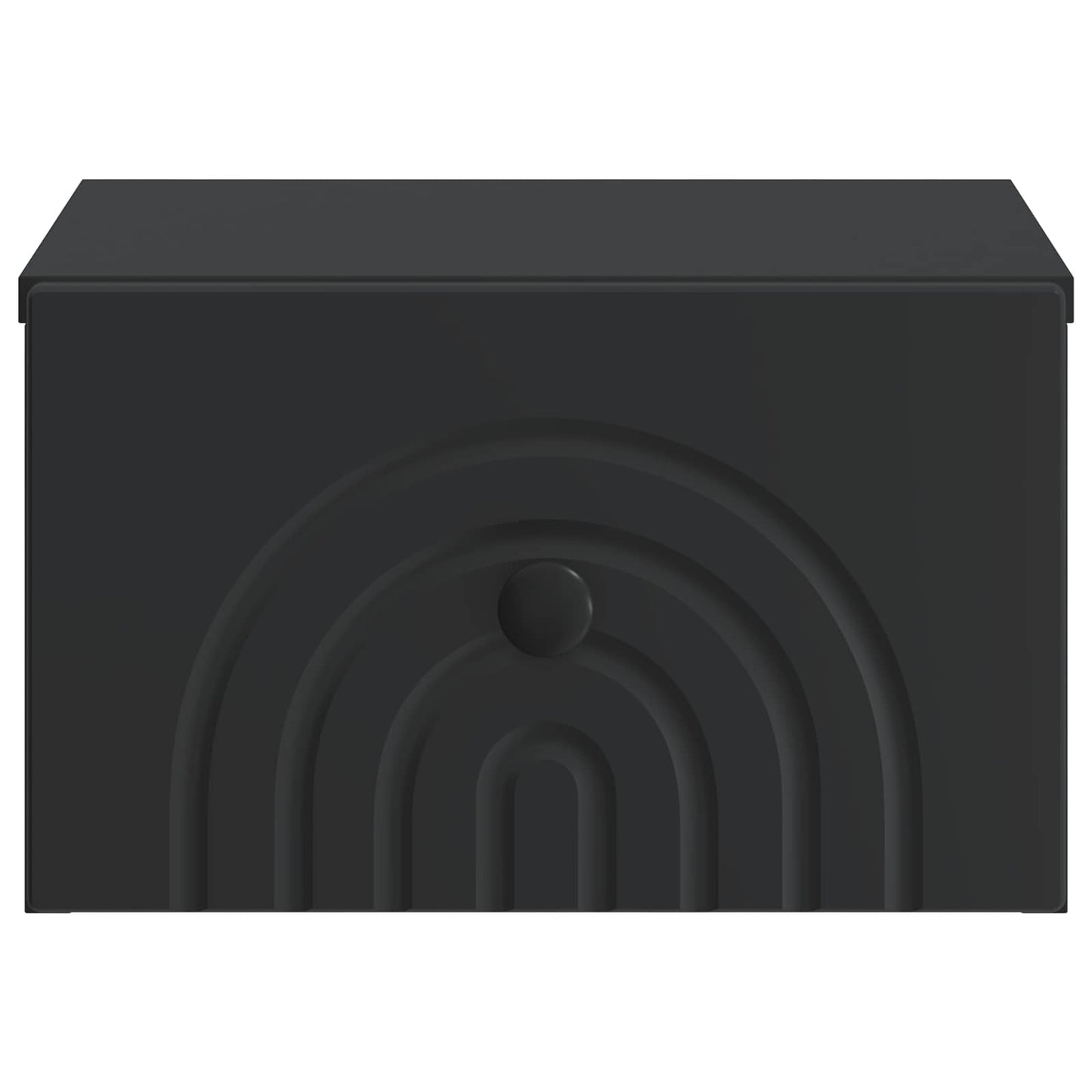 Væghængt Natbord 2 pcs Sort 33 x 34,5 x 20 cm Konstrueret træ