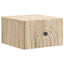 Væghængt Natbord med skuffe 2 pcs Sonoma-eg 33 x 34,5 x 20 cm