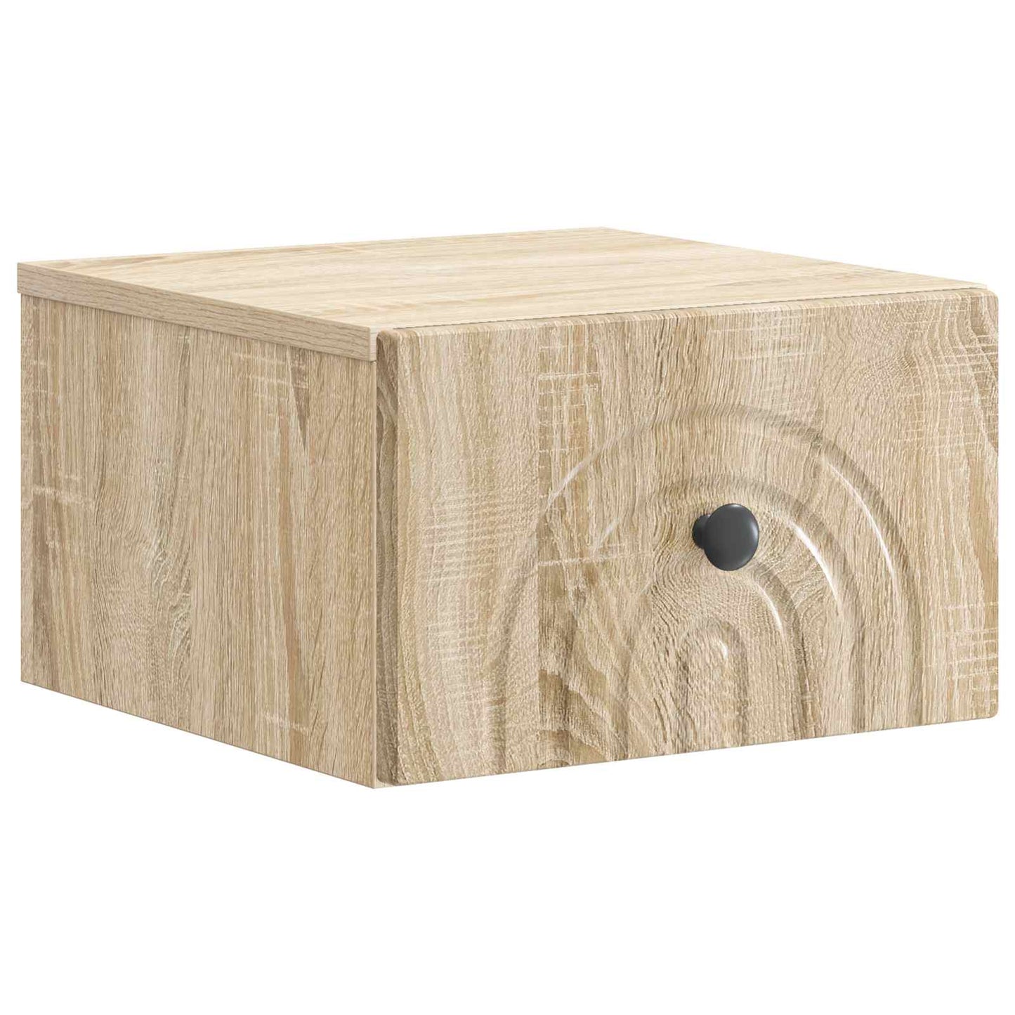 Væghængt Natbord med skuffe 2 pcs Sonoma-eg 33 x 34,5 x 20 cm