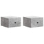Væghængt Natbord med skuffe 2 pcs Betongrå 33 x 34,5 x 20 cm