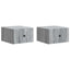 Væghængt Natbord 2 pcs Grå sonoma-eg 33 x 34,5 x 20 cm