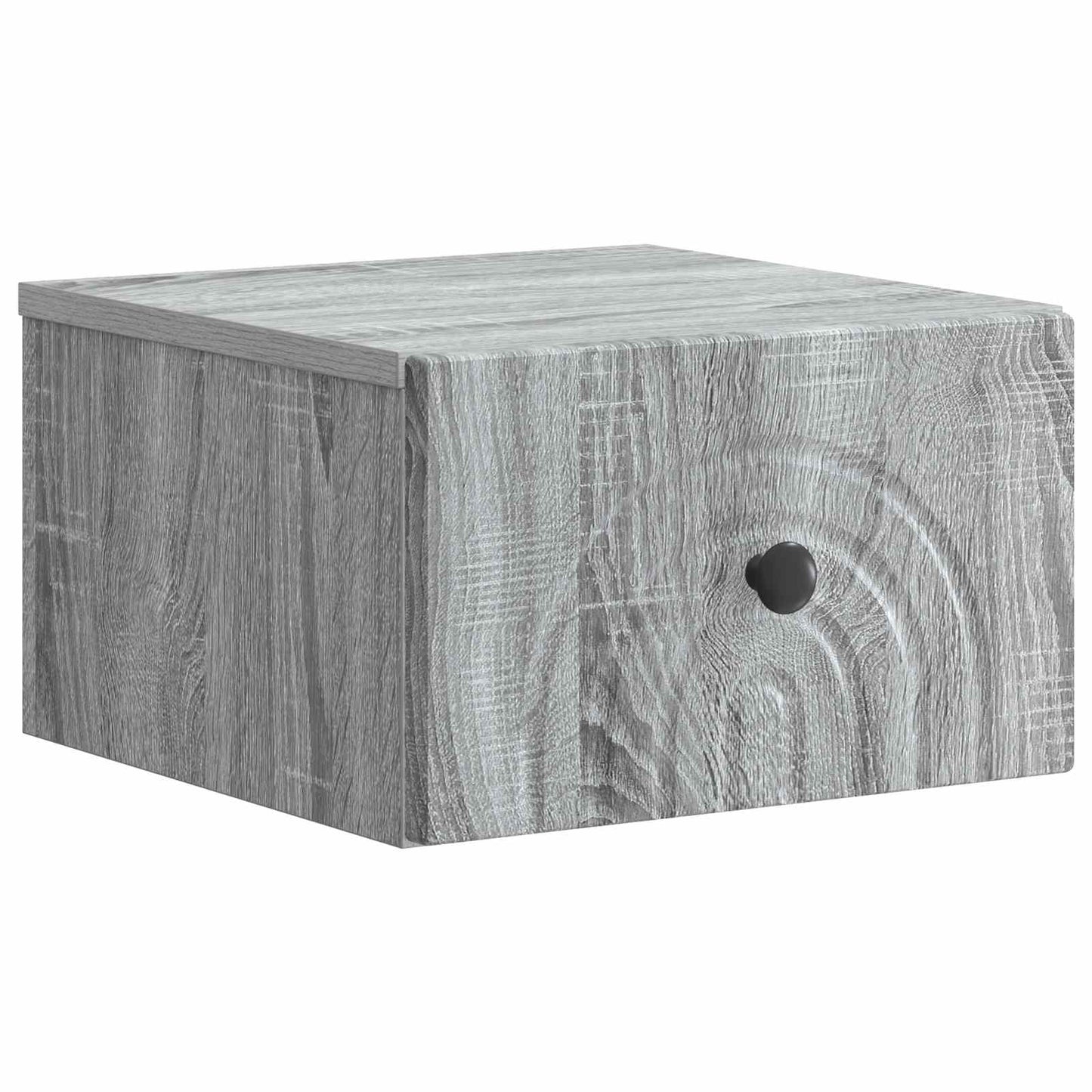 Væghængt Natbord 2 pcs Grå sonoma-eg 33 x 34,5 x 20 cm