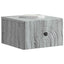 Væghængt Natbord 2 pcs Grå sonoma-eg 33 x 34,5 x 20 cm