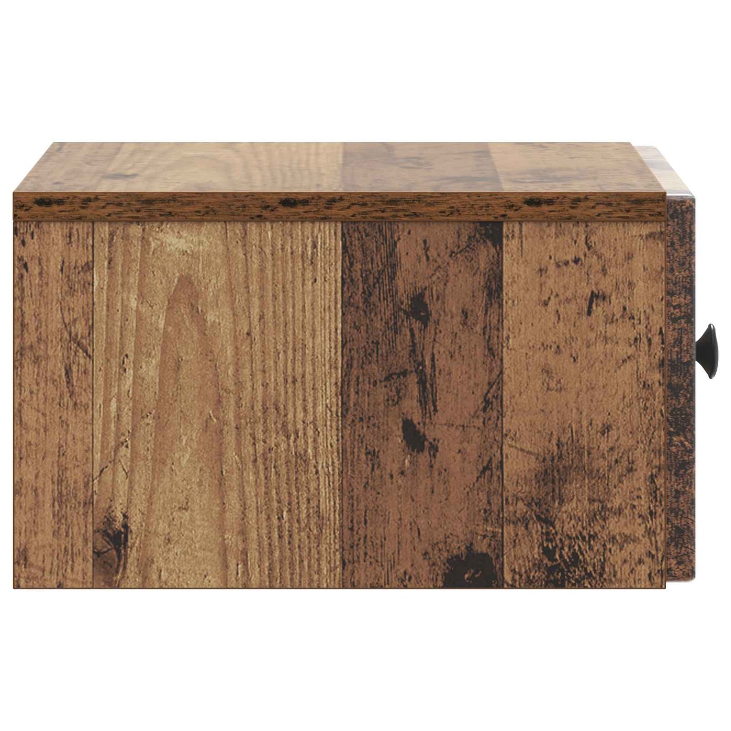 Væghængt Natbord med skuffe 2 pcs Gammelt træ 33 x 34,5 x 20 cm
