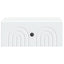 Væghængt Natbord 2 pcs Hvid 49 x 34,5 x 20 cm Konstrueret træ
