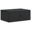 Væghængt Natbord 2 pcs Sort 49 x 34,5 x 20 cm Konstrueret træ