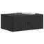 Væghængt Natbord 2 pcs Sort 49 x 34,5 x 20 cm Konstrueret træ