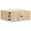 Væghængt Natbord med skuffe 2 pcs Sonoma-eg 49 x 34,5 x 20 cm