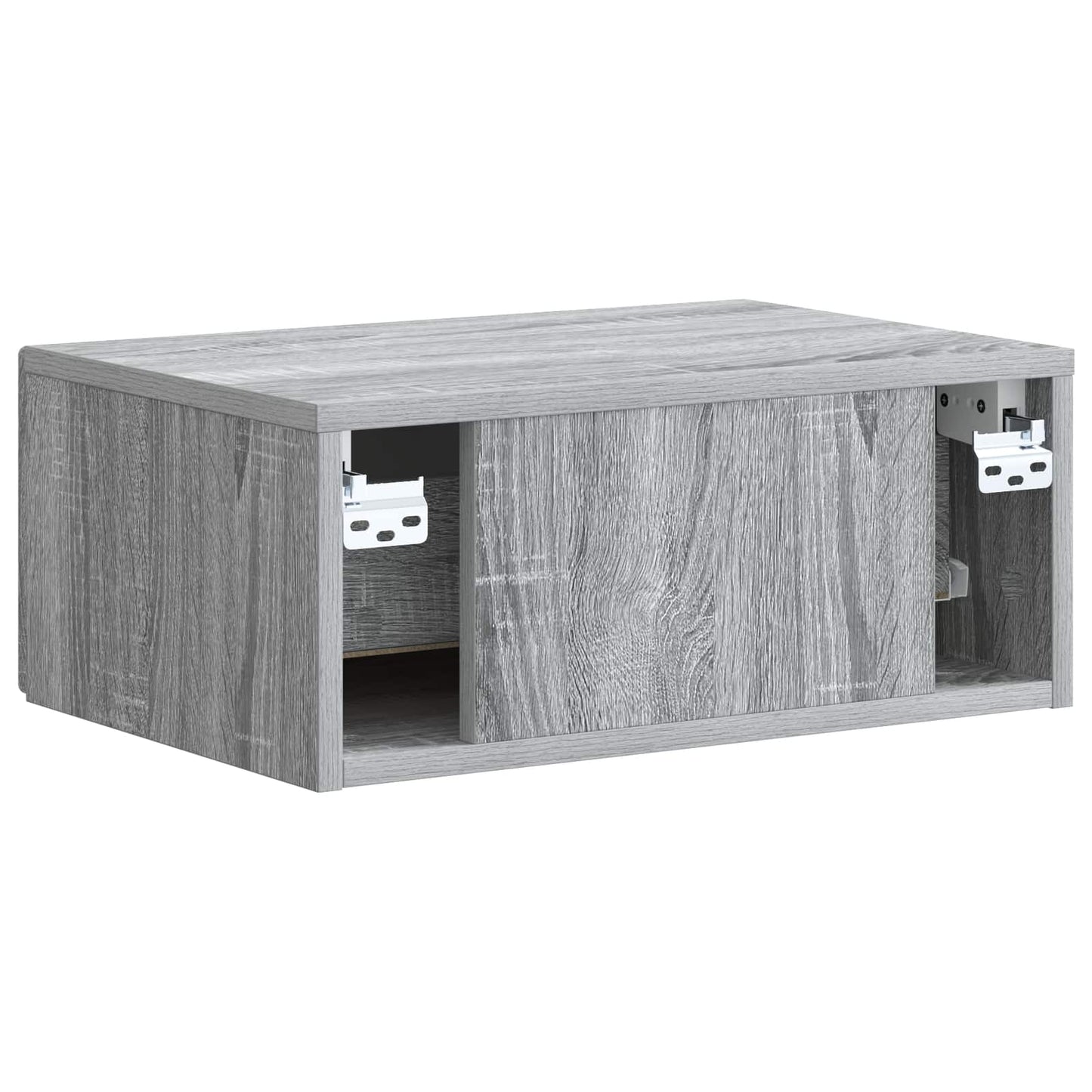 Væghængt Natbord 2 pcs Grå sonoma-eg 49 x 34,5 x 20 cm