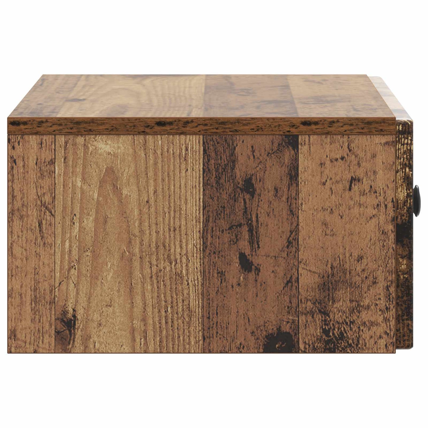 Væghængt Natbord Gammelt træ 49 x 34,5 x 20 cm Konstrueret træ