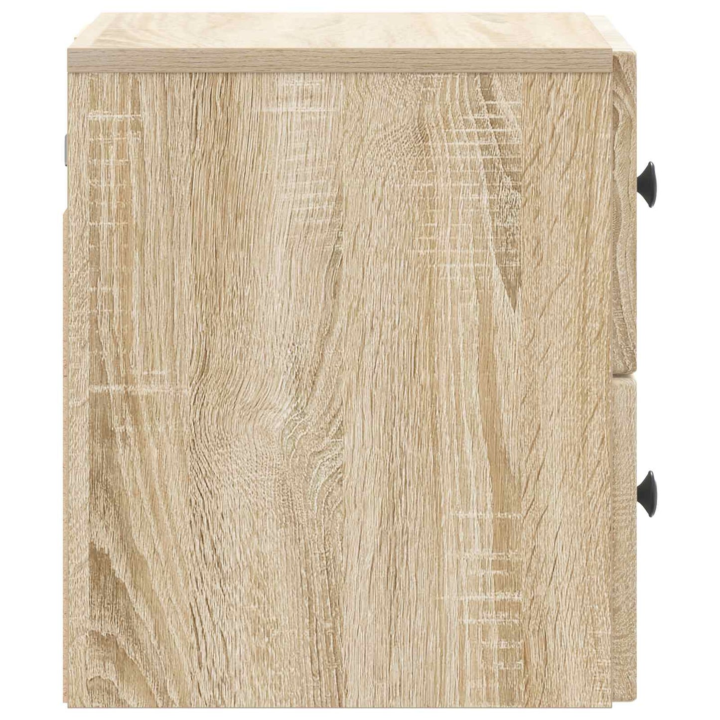Væghængt Natbord 2 stk. Sonoma-eg 33 x 34,5 x 40 cm