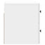 Væghængt Natbord 2 pcs Hvid højglans 33 x 34,5 x 40 cm