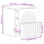 Væghængt Natbord Artisan-eg 33 x 34,5 x 40 cm Konstrueret træ