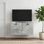 Væghængt TV-skab Betongrå 59,5 x 41 x 30 cm Konstrueret træ