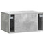 Væghængt TV-skab Betongrå 59,5 x 41 x 30 cm Konstrueret træ