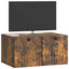 Væghængt TV-skab Røget eg 59,5 x 41 x 30 cm Konstrueret træ