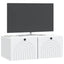 Væghængt TV-skab Hvid 78,5 x 41 x 30 cm Konstrueret træ