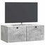Væghængt TV-skab Betongrå 78,5 x 41 x 30 cm Konstrueret træ