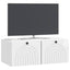Væghængt TV-skab Vægmonteret Hvid højglans 78,5 x 41 x 30 cm
