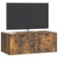 Væghængt TV-skab Røget eg 78,5 x 41 x 30 cm Konstrueret træ